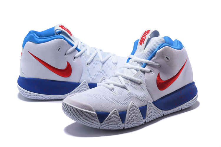 red white blue basketball shoes