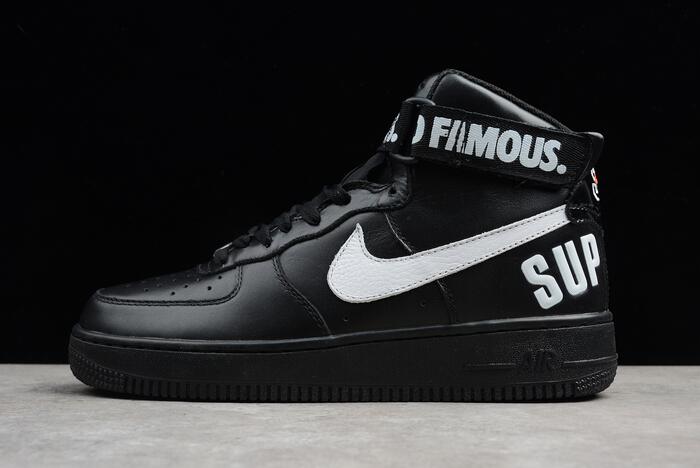 Supreme x Nike Air Force 1 High Black 698696-010 Men's and Women's Size