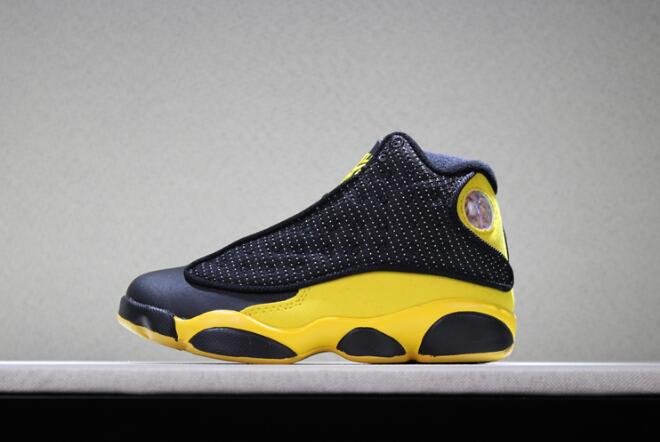 jordan shoes black and yellow
