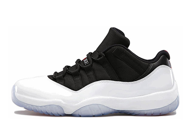 white and black 11s low