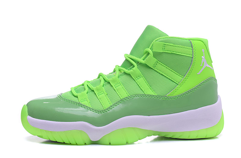 neon green jordan shoes