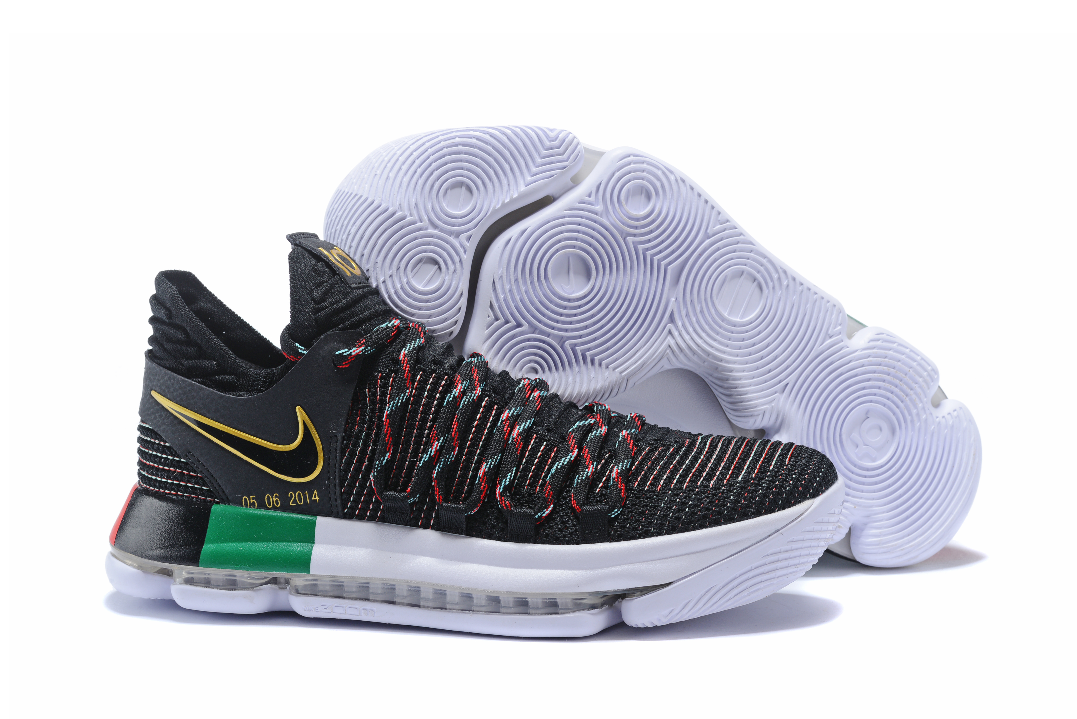 Nike KD 10 "BHM" Black/MultiColor Men's Basketball Shoes