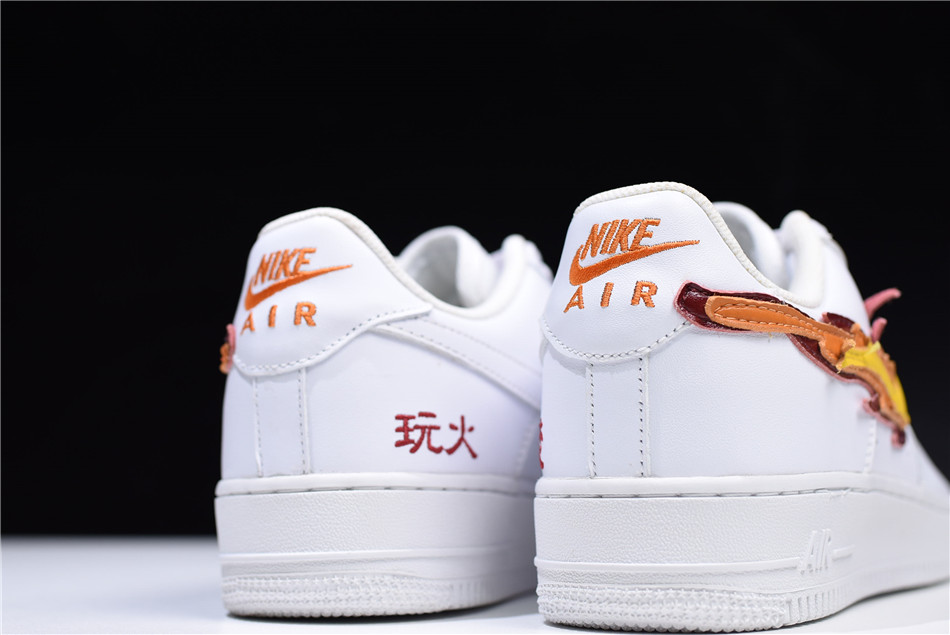 air force 1 hot flame fire