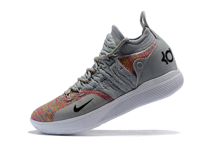 New Nike KD 11 Cool Grey/Multi-Color 
