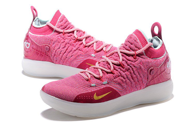 Nike KD 11 Pink White Men's Basketball Shoes Free Shipping
