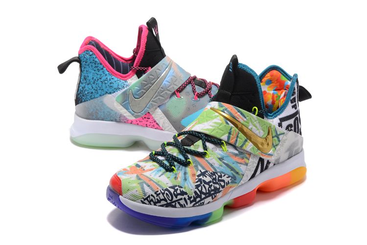 Nike LeBron 14 "Colorful" Men's Basketball Shoes Free Shipping