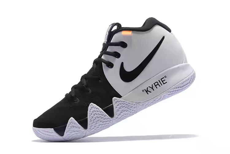 kyrie black and white basketball shoes