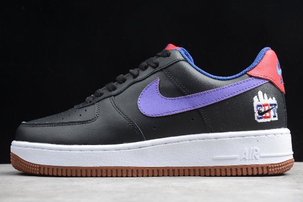 air force 1 black and purple
