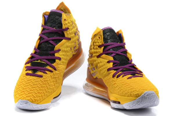 2020 Latest Nike LeBron 17 Yellow/Purple-Black Shoes For Sale-2