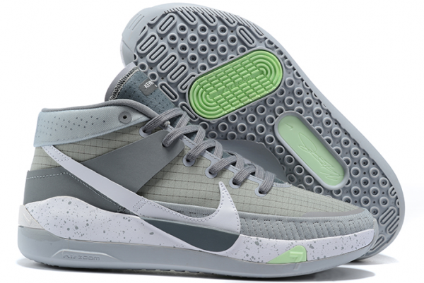 Nike KD 13 Cool Grey/Silver-White Basketball Shoes-1