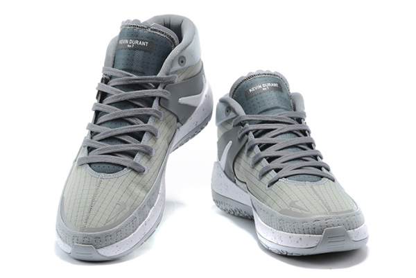 Nike KD 13 Cool Grey/Silver-White Basketball Shoes-2