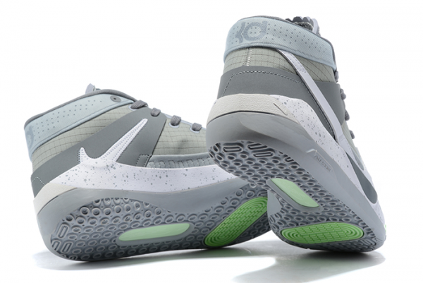Nike KD 13 Cool Grey/Silver-White Basketball Shoes-4