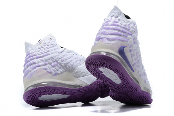 Nike LeBron 17 White/Purple-Black Cheap For Sale-2