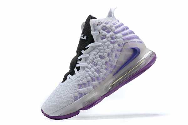 Nike LeBron 17 White/Purple-Black Cheap For Sale