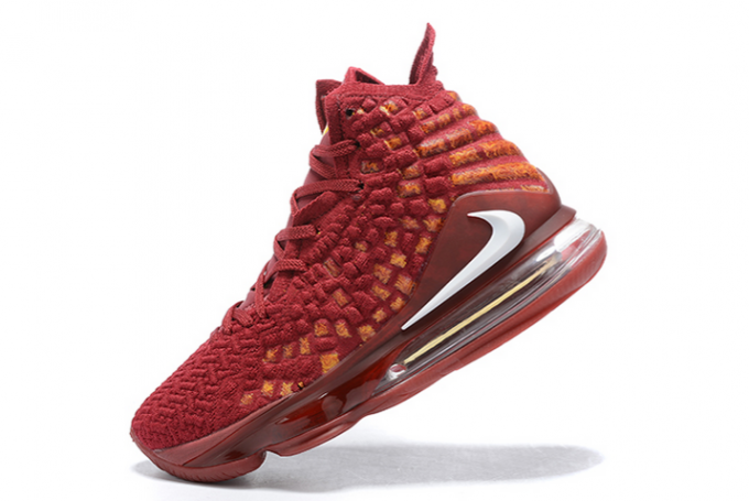 Nike LeBron 17 Wine Red/Gold-White For Sale