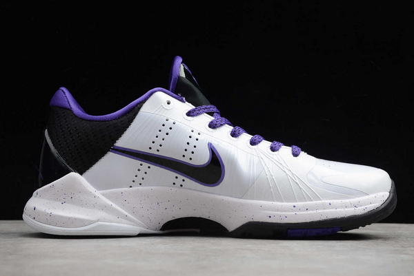 2020 New Nike Zoom Kobe 5 Inline White/Black-Vrsty Purple 386429-101-1