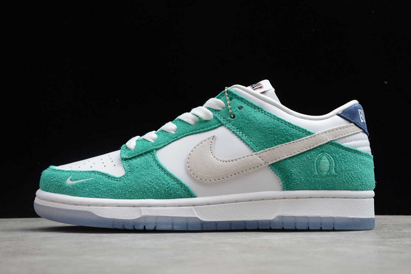 2020 Kasina x Nike Dunk Low Sail/White-Neptune Green-Industrial Blue For Cheap-3