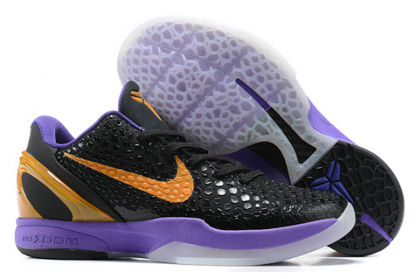 Nike Kobe 6 Protro Black/Purple-Metallic Gold Shoes-3