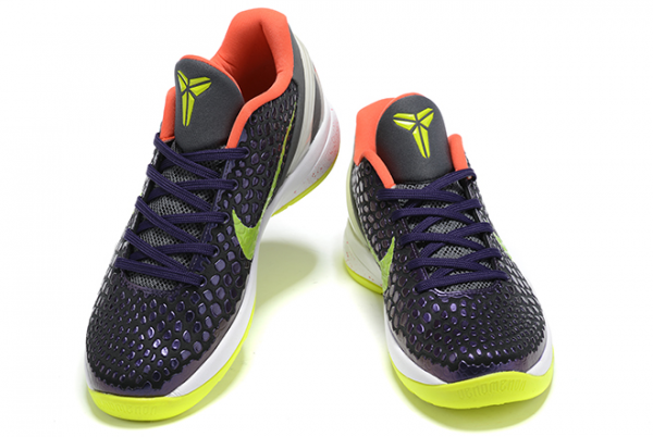 2020 New Nike Kobe 6 Protro “Chaos” Ink/Dark Grey-White-Volt Shoes CW2190-500-2