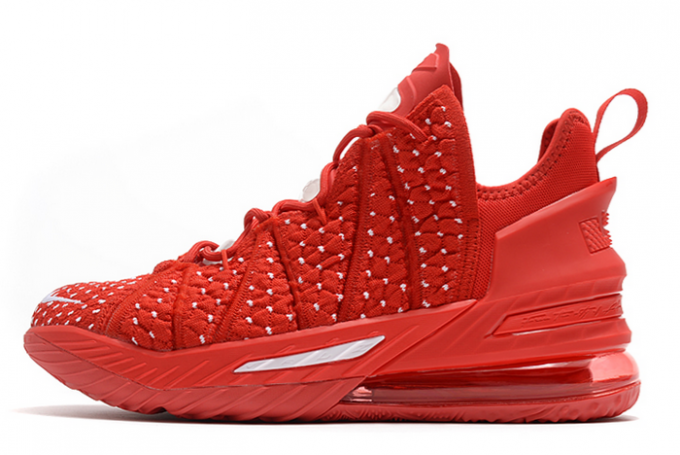 New Nike LeBron 18 University Red/White 2020 For Sale