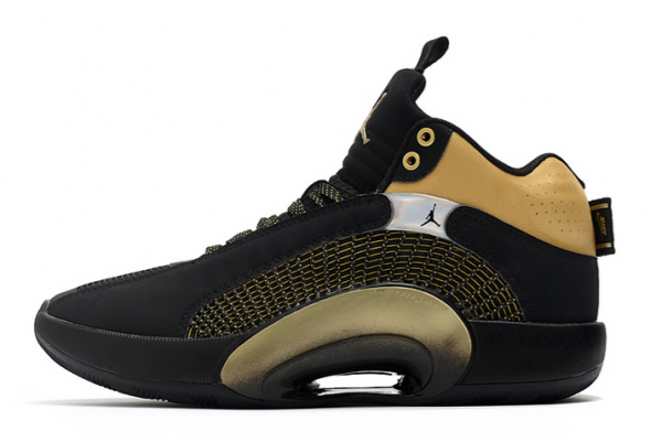 Latest Air Jordan 35 XXXV Black/Metallic Gold Shoes