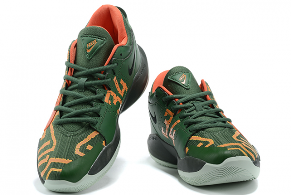 2020 Custom Nike Zoom Freak 2 Nike By You Army Green/Orange-Black On Sale-4