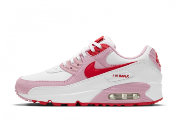 2021 Cheap Nike Wmns Air Max 90 Valentines Day For Sale DD8029-100