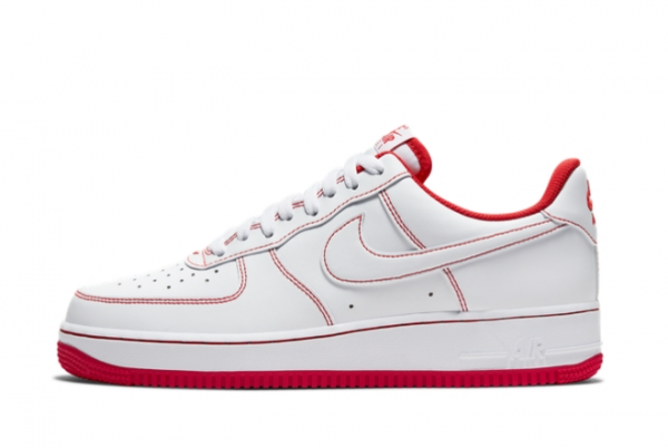 2021 Latest Nike Air Force 1 Low 07 White University Red CV1724-100 On Sale