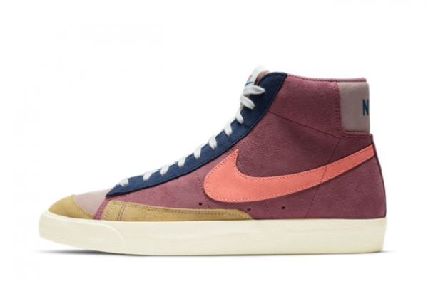 2021 New Nike Blazer Mid ’77 Vintage Suede Desert Berry For Sale DC9179-664