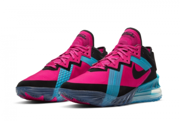 2021 New Nike LeBron 18 Low Neon Nights For Sale CV7562-600 -2