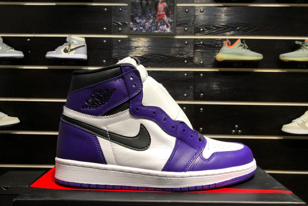 2021 Discount 555088-550 Air Jordan 1 High Court Purple