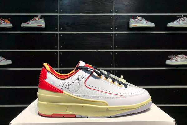 2021 Discount Off-White x Air Jordan 2 Low White Red DJ4375-106 For Sale