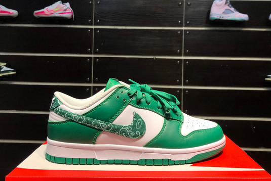 2022 Latest Nike Dunk Low Green Paisley DH4401-102 For Sale